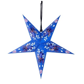 Uncle Gyi Printed Paper Star Lantern Red 5PCS