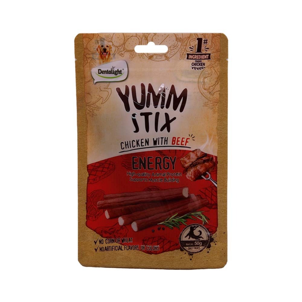 Yumm Stix Dog Dental Stick Chicken With Beef 50G