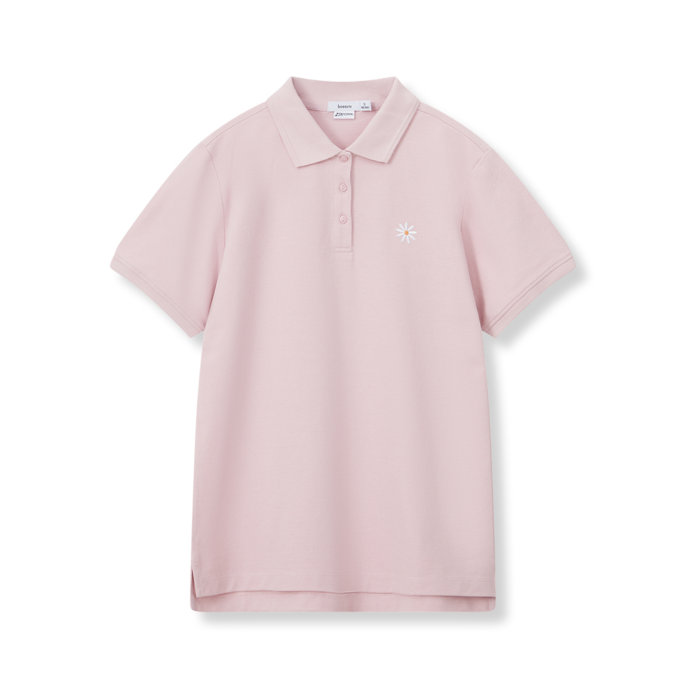 241208004 Bossini Ladies Polo Shirt SS 24-S/S Light Purple ( XL )