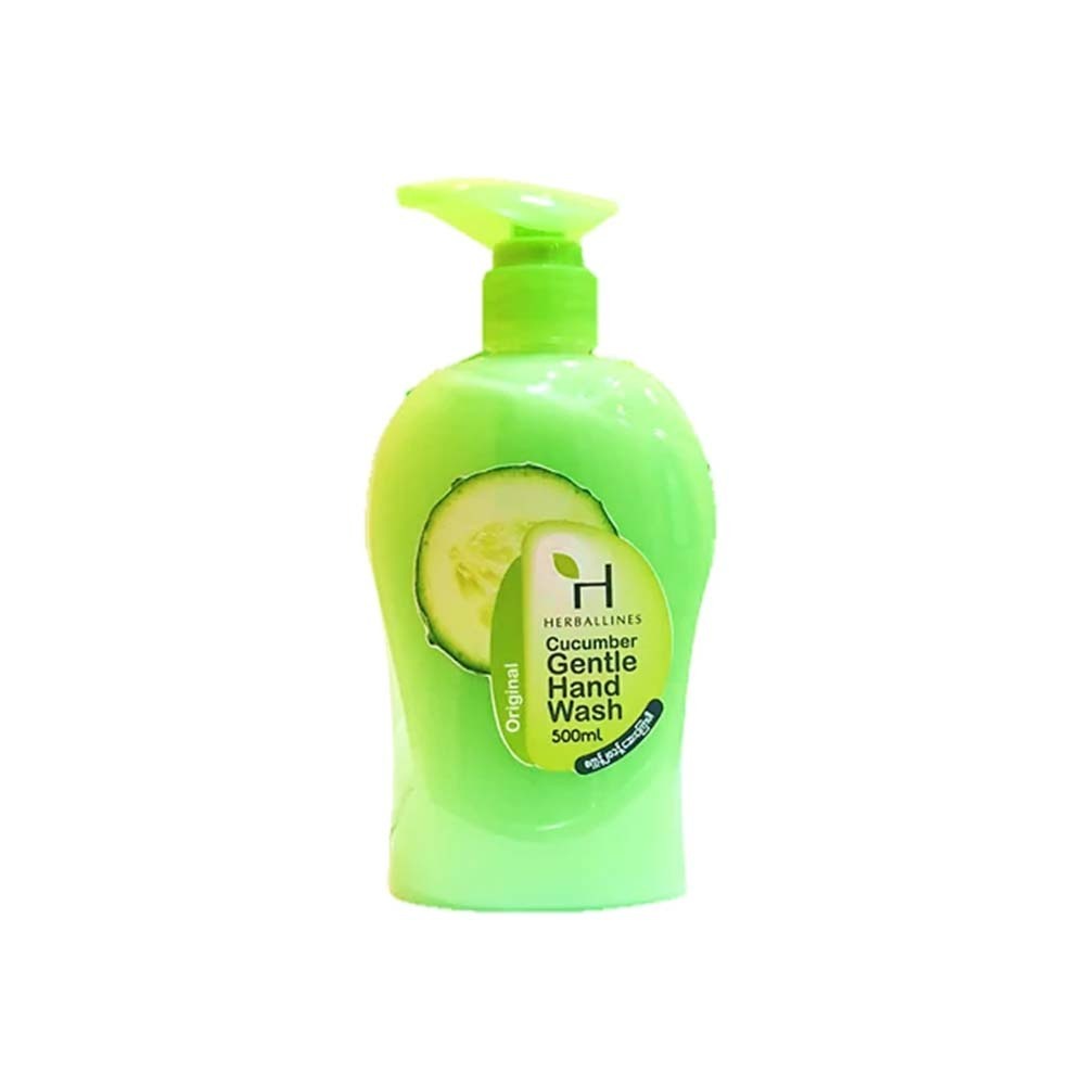 Herballines Cucumber Original Gentle Hand Wash 500ML (Green)